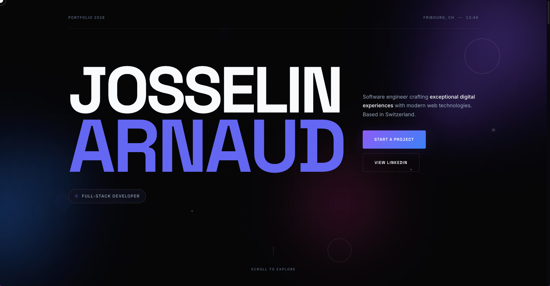 Josselin Arnaud's Portfolio