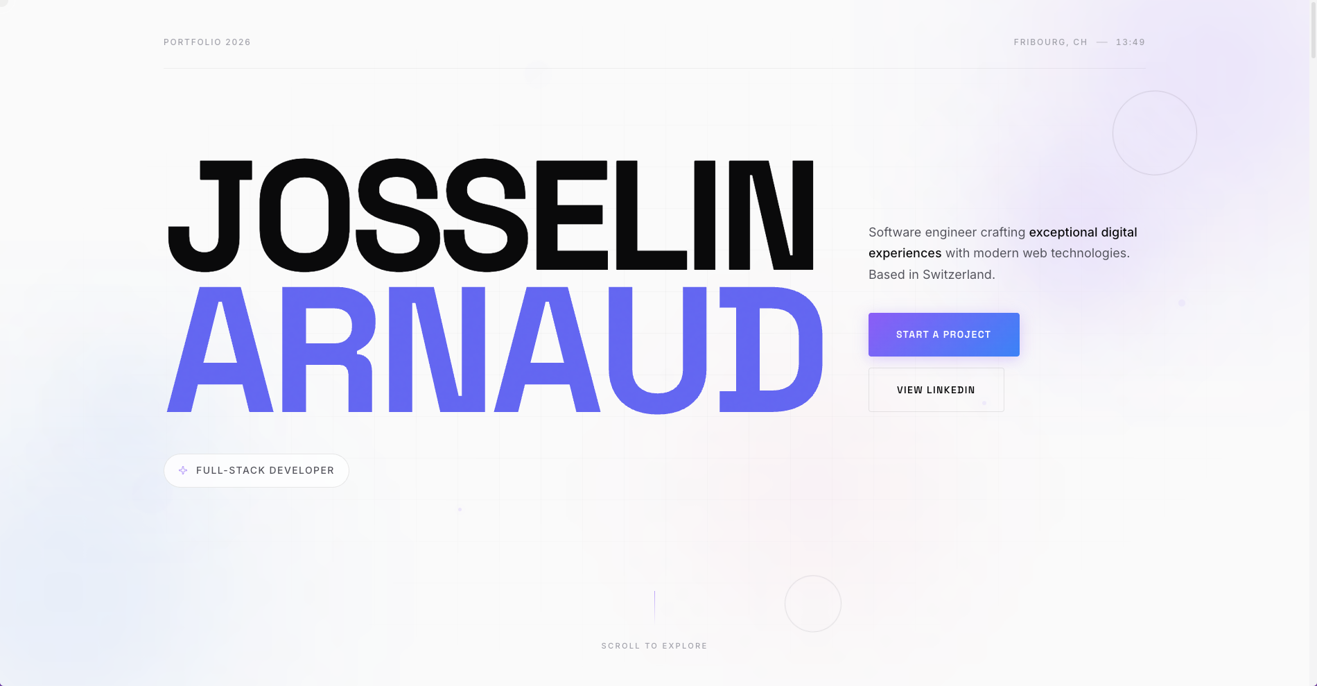 Josselin Arnaud's Portfolio